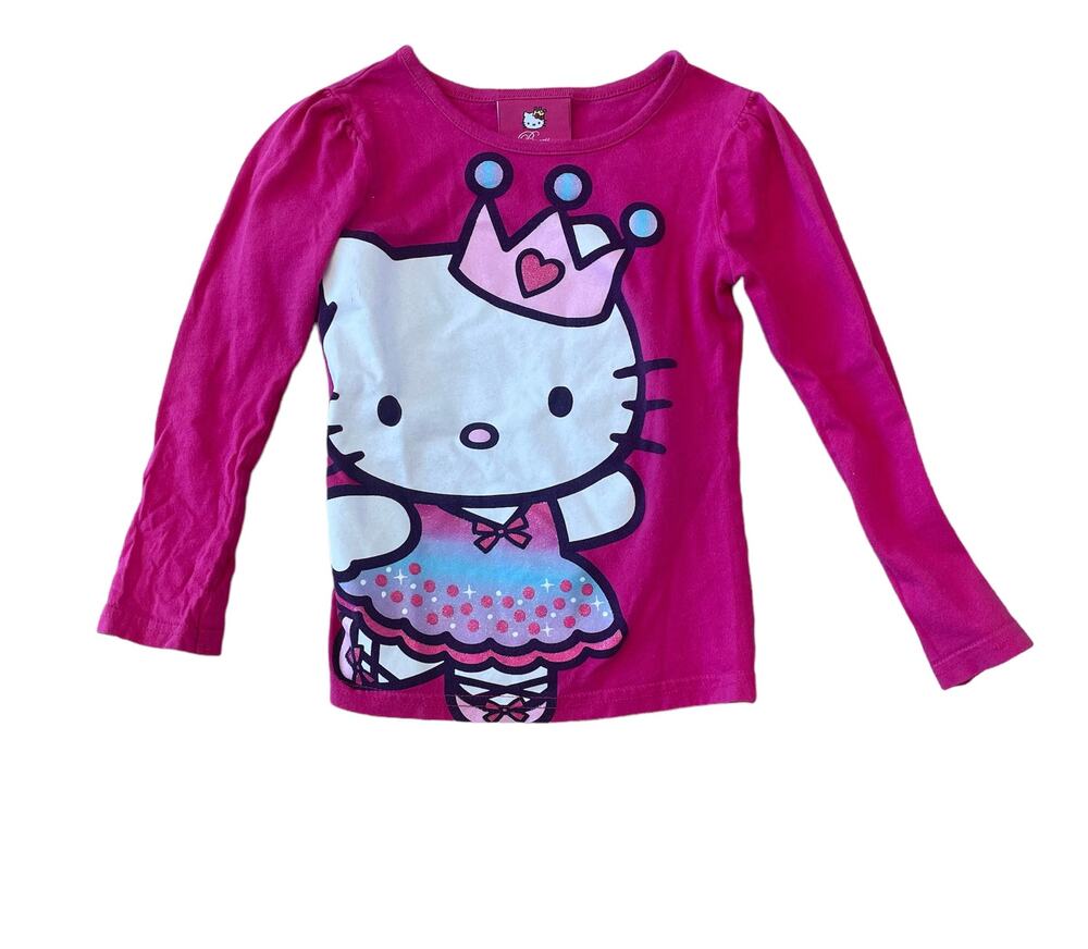 Hello Kitty Princess Long Sleeve T-Shirt Sz 5